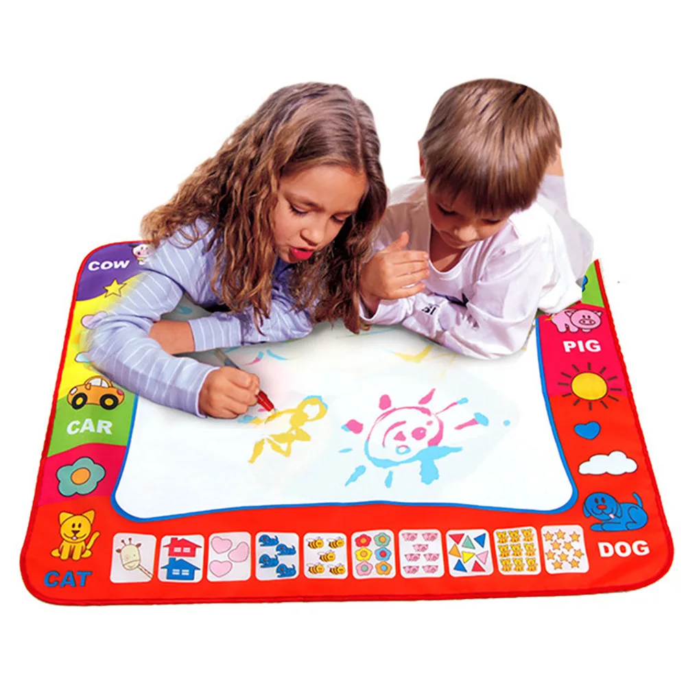 

Portable 80x 60cm Drawing Mat Magic Water Doodle Pen Light Color Painting Mat Protable Writing Mat Board Drawing Toys Newest