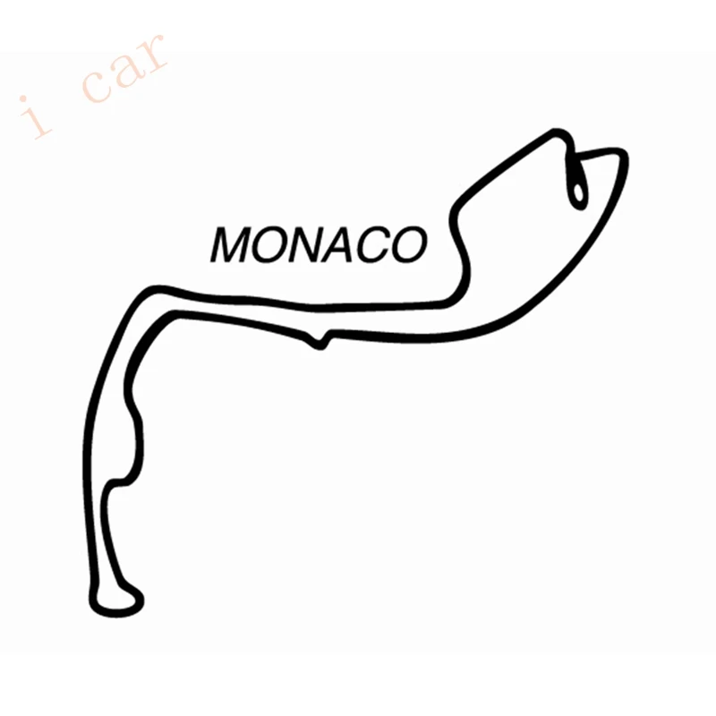 

Monaco Race Track Sticker Vinyl Graphic Decal Motor Racing GP F1 Circuit