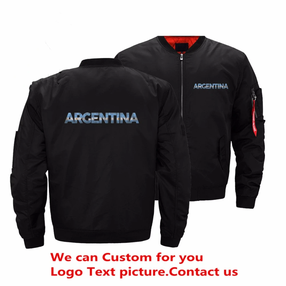 США Размеры Аргентина куртка с изображением флага Для мужчин Уличная мужские куртки Для мужчин s куртки-бомберы зимние пальто 5XL 3D печатных