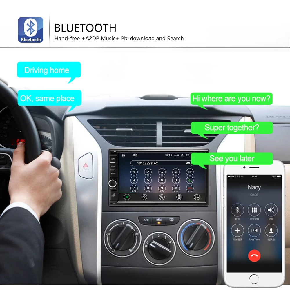 Podofo Android 8,0 2 Din автомобильное радио " Восьмиядерный 4G+ 32G 2Din Аудио Стерео gps навигация автомобильный мультимедийный FM RDS wifi OBD Авторадио