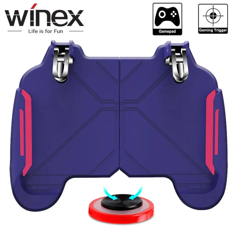 Winex 3 в 1 комбо для PUBG контроллера мобильного телефона триггер Android iphone геймпад