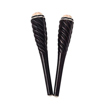 

2 Pieces Professional Black Sandalwood Erhu Shaft For String Instrument