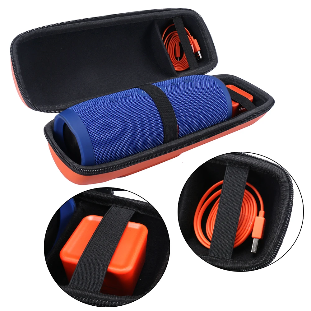 bilder für Neue weichen aufbewahrungsbox durchführung reise case für jbl ladung 3/charge3 beweglicher drahtloser bluetooth lautsprecher extra raum für stecker & kabel bilder für Neue weichen aufbewahrungsbox durchführung reise case für jbl ladung 3/charge3 beweglicher drahtloser bluetooth lautsprecher extra raum für stecker & kabel