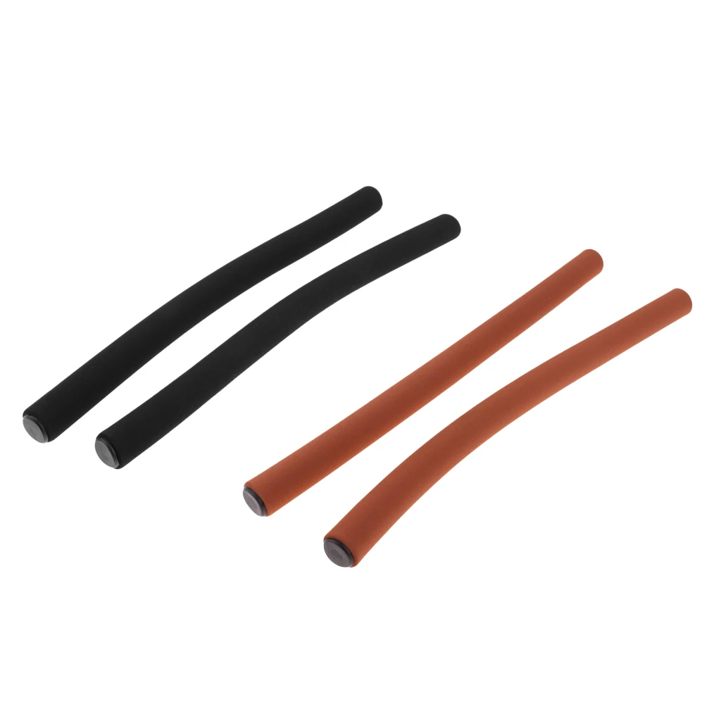 Set of 2 Foamed Silicone Bike Bent Handlebar Covers Cycling Bike Handle Bar Grips Gel Bicycle Parts Wear-resisting Durable 