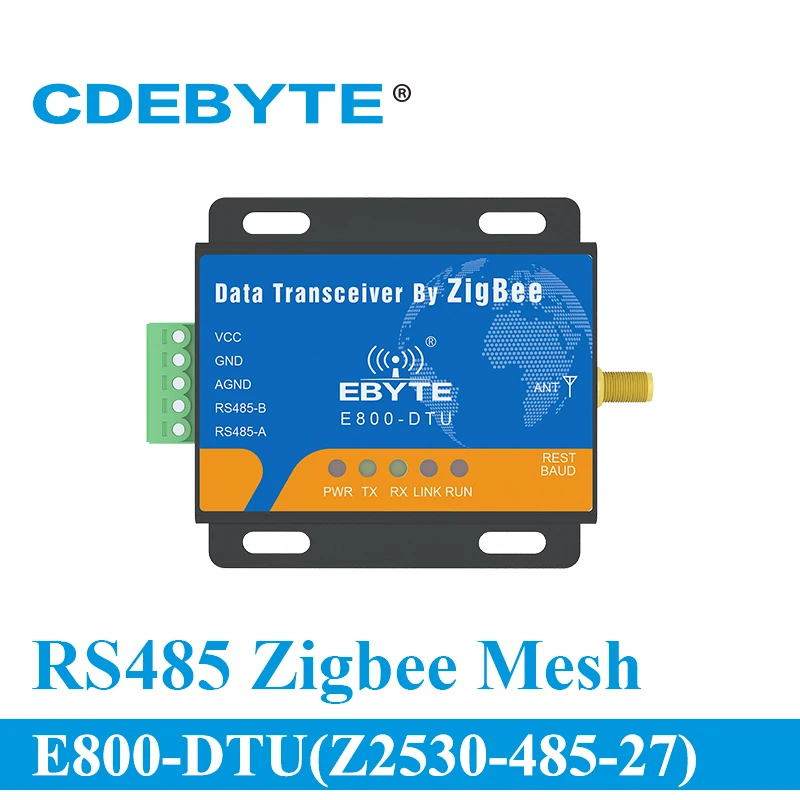 E800 DTU(Z2530 485 27) большой диапазон RS485 CC2530 2 4 ГГц 500 МВт беспроводной трансивер 27 дБм