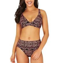 Купальник бикини, плюс размер, купальник, пляжная одежда, из кусков, 2 шт., бандаж, бикини, купальник, купальник, женский купальник