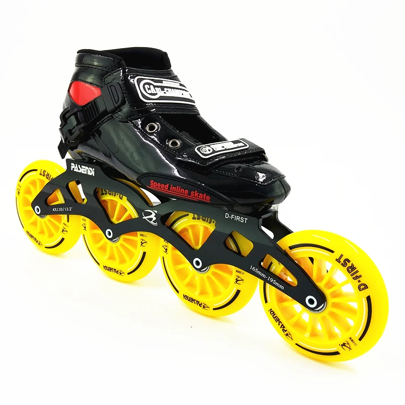 سرعة مضمنة التزلج زلاجات بعجلات مضمنة المهنية 4 عجلة الجليد الرجال/النساء تزلج الكبار الاطفال الأحذية