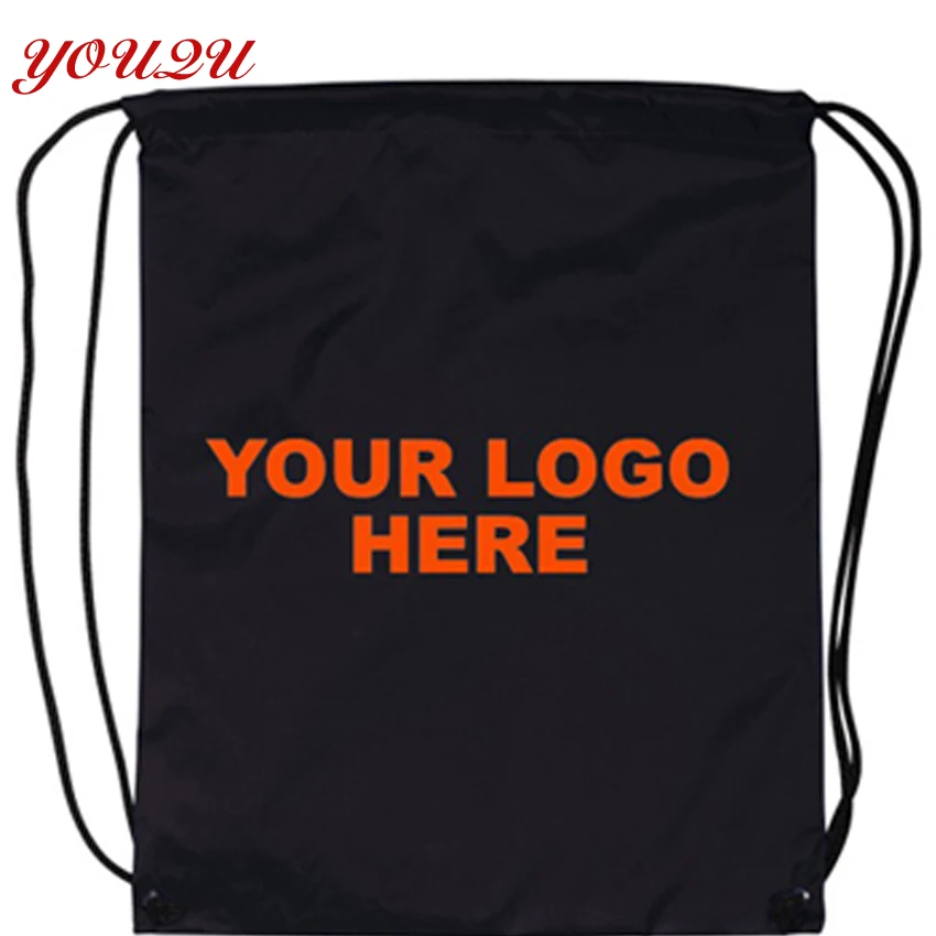 Пользовательские drawstring сумка Печать логотипа на собственный стиль