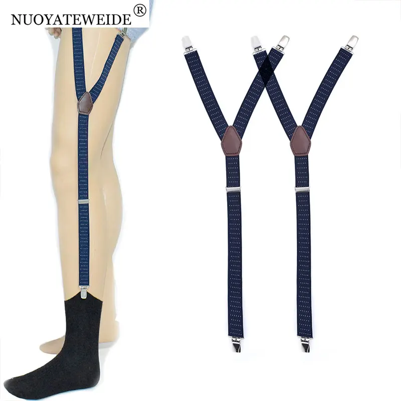 

Man's Shirt Garters Leg Sock Suspenders Braces Elastic Uniform Business Strap Gentleman Shirt Holder 1 pair shirt stays Garters