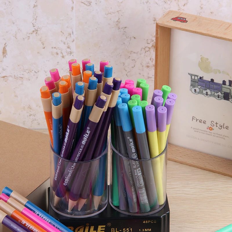 

free shipping 12pcs 2.0mm high quality mechanical pencils Automatic drawing pencils 2.0mm propelling pencil Clutch pencil