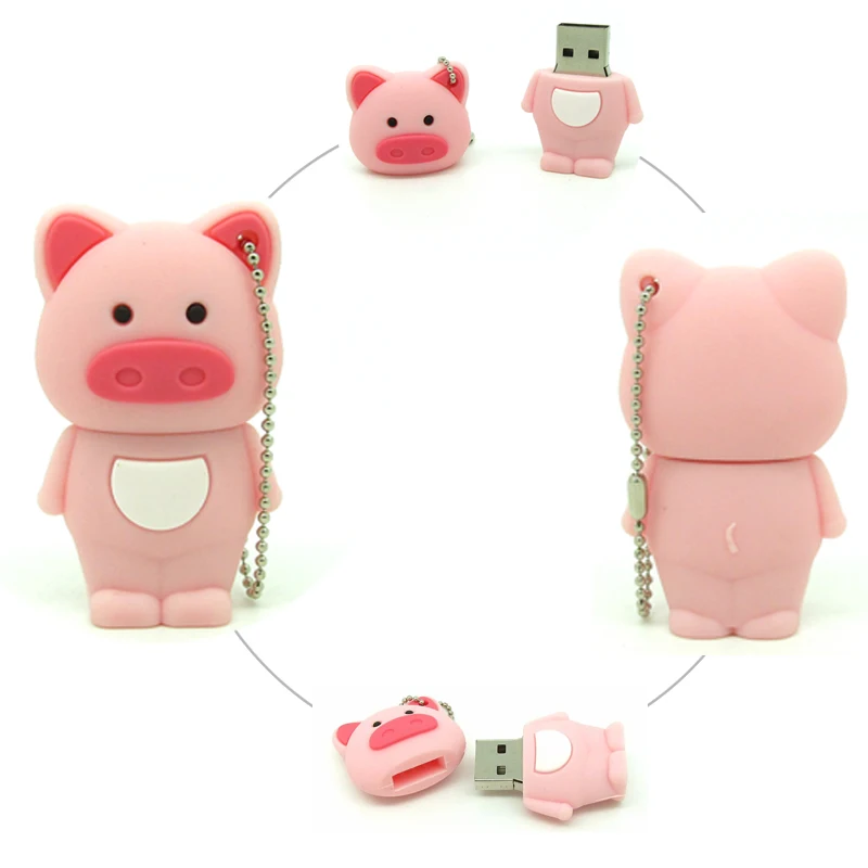 Usb флеш накопитель в виде мультяшных животных 64 ГБ 32 16 8 4 Гб|USB флэш-накопители| |