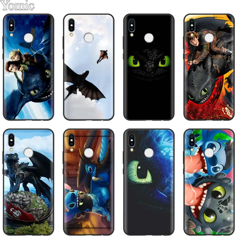 

How to Train Your Dragon Toothless Silicone Case for Xiaomi Redmi 5 6 7 Note 5 6 7 Pro S2 GO Mi Play 8 Lite 9 A2 Lite Black Soft