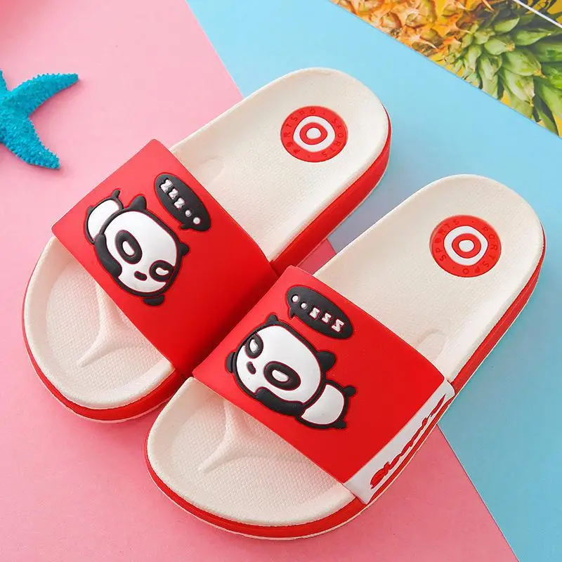 

Children Slippers For Summer Boys Beach Sandals Baby Bathroom Slipper Girls House Flip Flop kids Cartoon Korea Soft Loafer Shoes