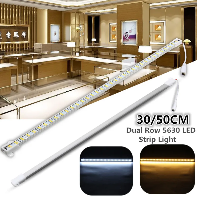 

Smuxi 30/50CM Dual Row U Shape Bar Light LED Rigid Strip Light Hard Bar Strip Light 5630 SMD LED Aluminum Strip Light DC 12V