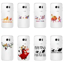 Король Лев Пумба Акуна Матата Мягкий силиконовый чехол для телефона samsung Galaxy S6 S7EDGE S8 S9 S10PLUS S10Lite M10 M20