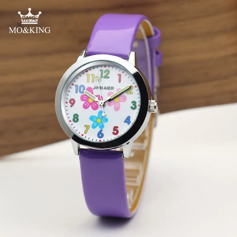 Модные милые дизайнерские детские часы для девочек, кварцевые цветные часы с цветами для девочек и мальчиков, подарок на праздник для детей, reloj turtles relogio