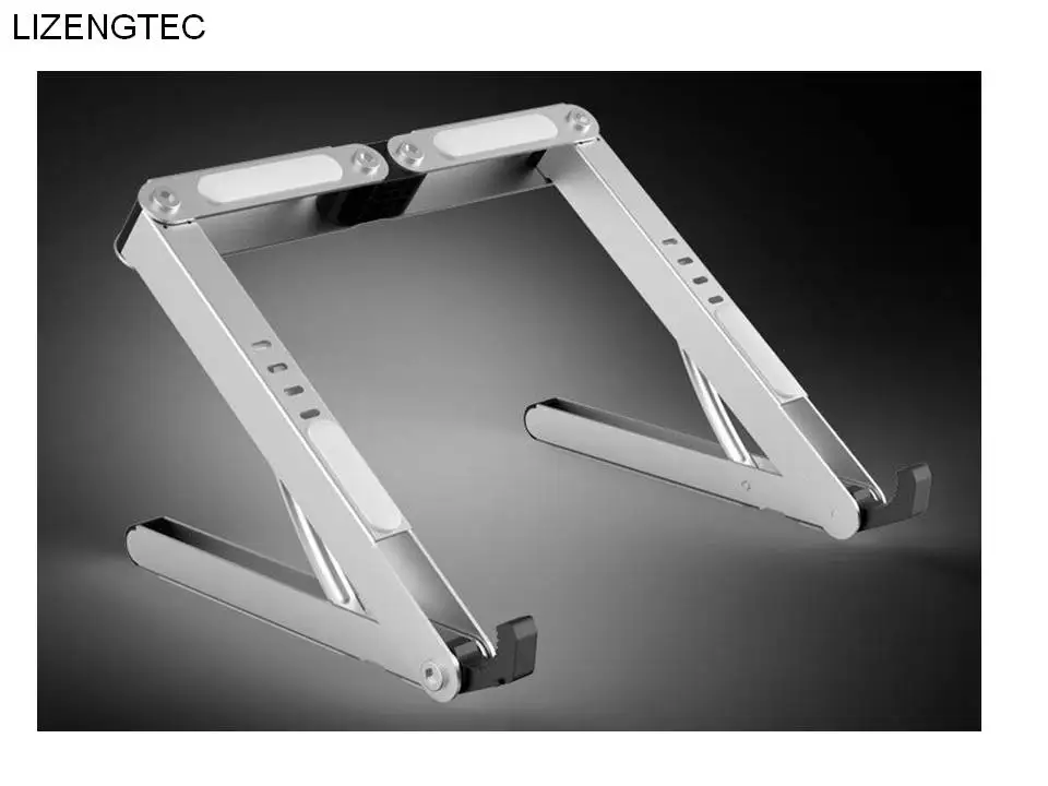 

Free Shipping LIZENGTEC Aluminum 4 Heights Adjustable Laptop Stand Folding Portable Fit all Kinds of Notebook