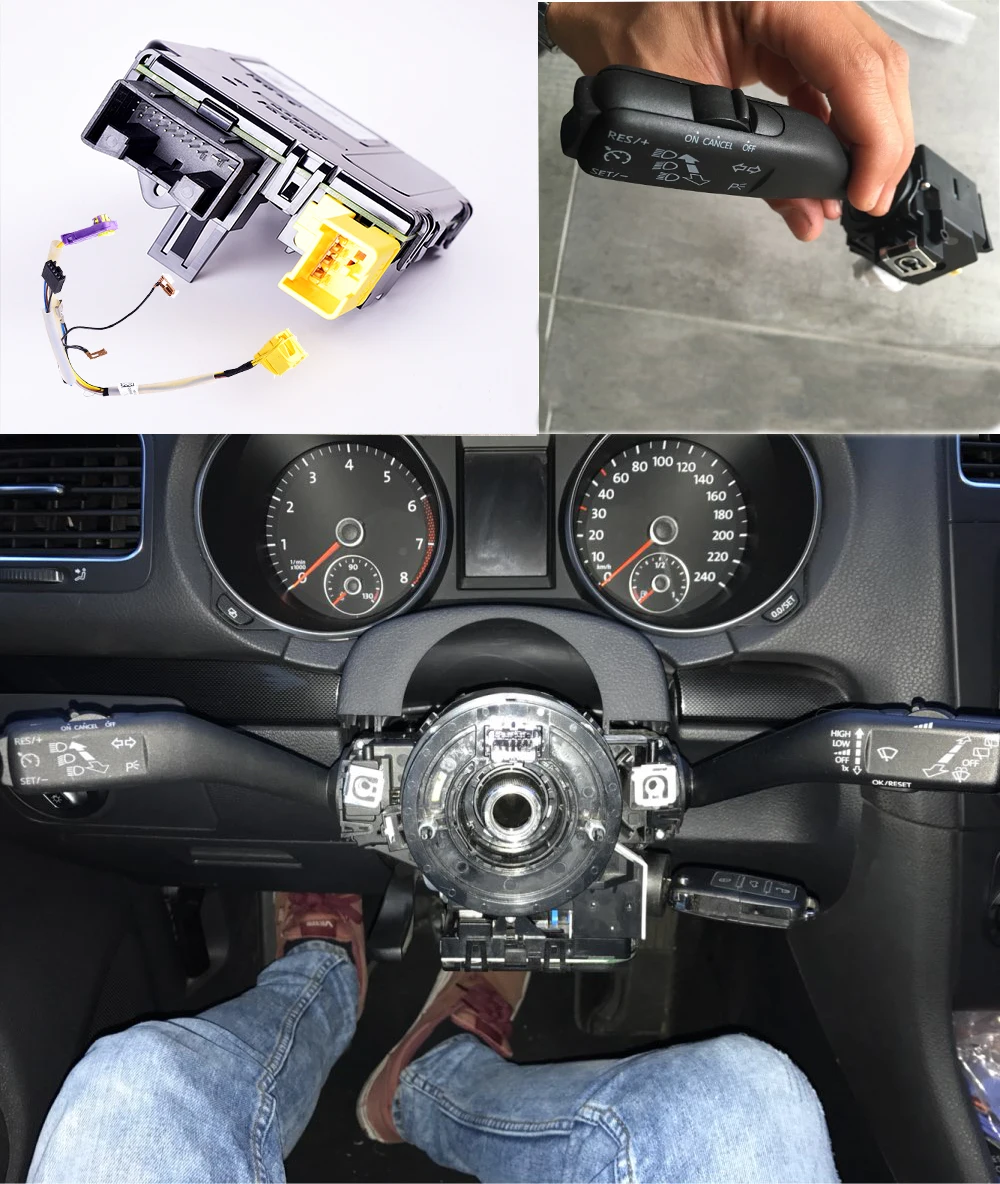 

For VW Tiguan Jetta MK5 Golf Gti MK6 1K0953549CH 1K0971584C Multifunction Steering Wheel Cruise Control Modle & Turn Signal