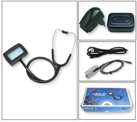 

Fast Shipping and Drop Shipping CMS-M Multi-function Visual Electric Stethoscope+ free SPO2