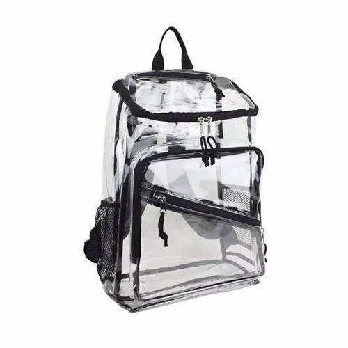 

Custom Transparent Clear PVC Backpack with Extra Three Pockets