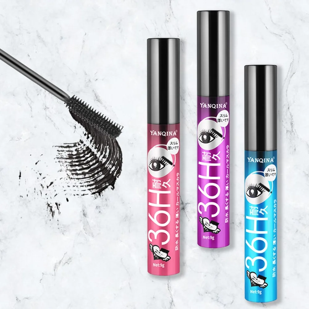 

Eyelash Mascara de cils en fibre de soie Waterproof Long Black Lash Eyelash Extension Eye Lashes Brush tusz do rz s maskara