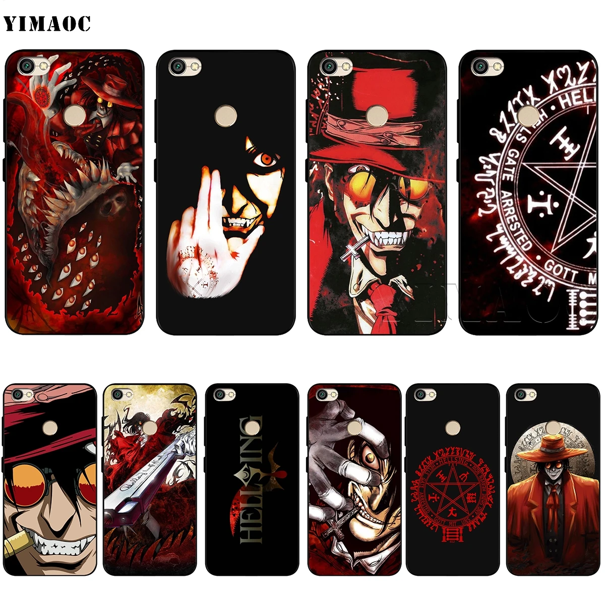 

YIMAOC Alucard Hellsing Soft TPU Case for Xiaomi Redmi mi Note MAX 3 6 6A 7 mi6 mi8 9 se a1 a2 Pro Lite go pocophone f1