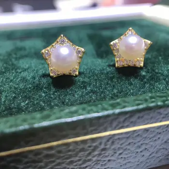 

FIVE STAR 925 Sterling Silver Earrings Set Base Findings Mountings Parts Mounts for Pearl Jade Corals Stones Beads