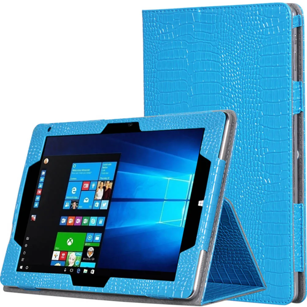 Comprar Para chuwi Vi10 Plus cubierta caso de cocodrilo de grano pu cuero soporte plegable titular de la mano para Vi10 más 10.8 pulgadas caja de la tableta + regalo