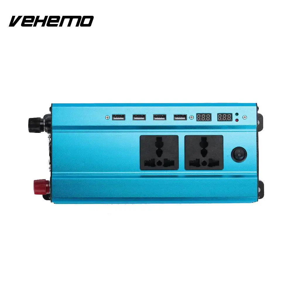 

Car Inverter 4000W Watt Power Inverter DC 12V to AC 220V Truck RV Pickup Converter Voltage Transformer Vehicle Pure Sine Wave