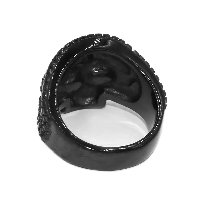 Модное байкерское кольцо для когтей из нержавеющей стали, серебряное черное кольцо в байкерском стиле для мужчин, SWR0765