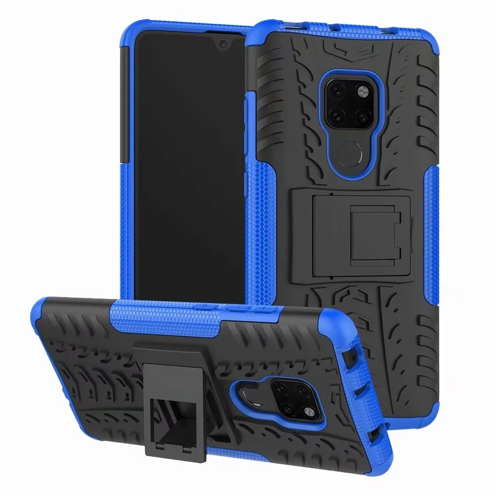 

For Huawei Mate 20 pro Hybrid TPU Armor Silicone Rubber Hard Cover For Huawei Mate 10 Lite Stand Case For Nova 2i / Honor 9i