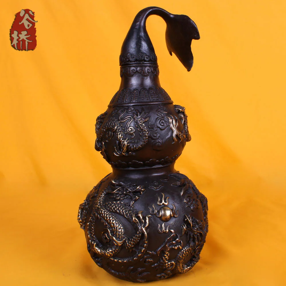 

Bronze sculpture, home crafts gourd decoration copper gourd accessories