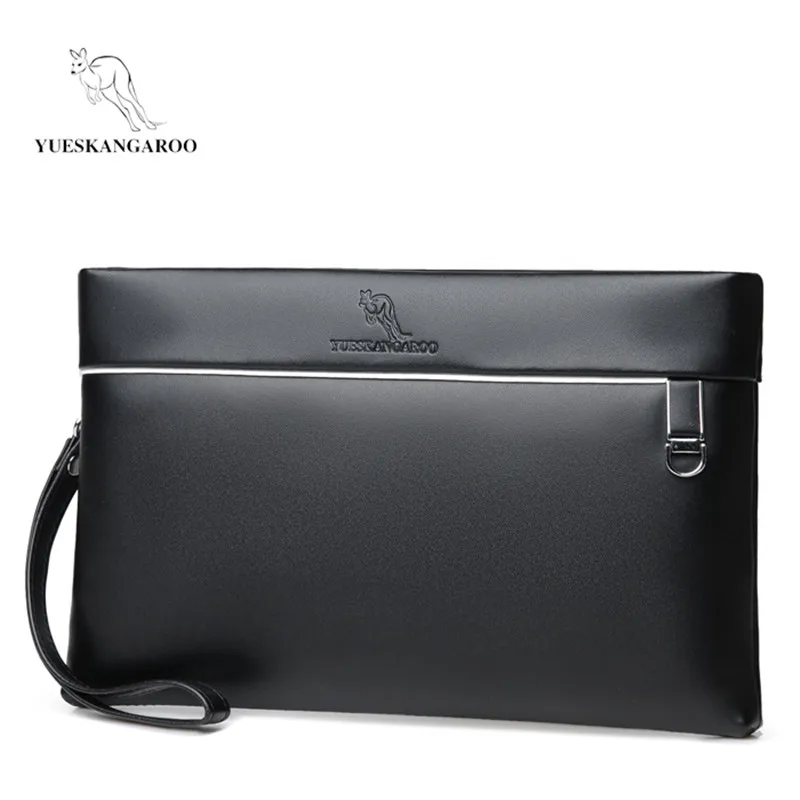 

YUESKANGAROO Brand bag men's clutch Monederos Carteras Mujer luxury men's leather wallet men's clutch bag purse men's handbag