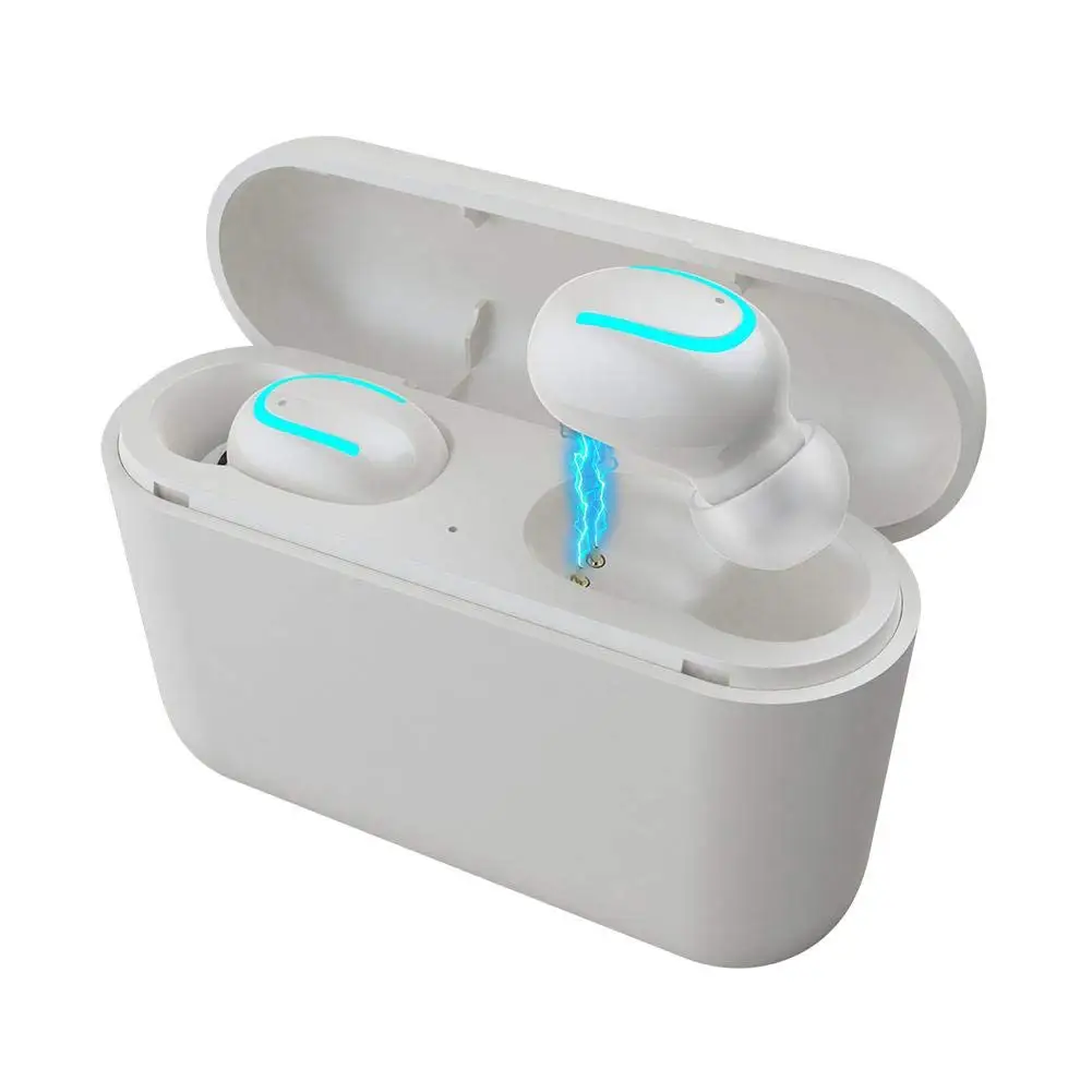 IPX5 Bluetooth 5,0 наушники 1500 мАч зарядным устройством наушники-вкладыши TWS с Беспроводной наушники для Asus Zenfone 3 ZE520KL ZE552KL - Цвет: Белый