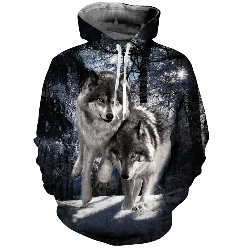 Мужские толстовки с капюшоном Canis Lupus Arctos Wolf 3d принт животным волком толстовка в