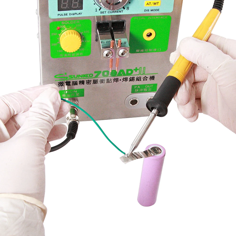US $270.64 Sunkko 709ad Spot Welder 32kw Automatic Pulse Spot Welding Machine Constant Temperature Soldering Iron Pen For Lithium Battery