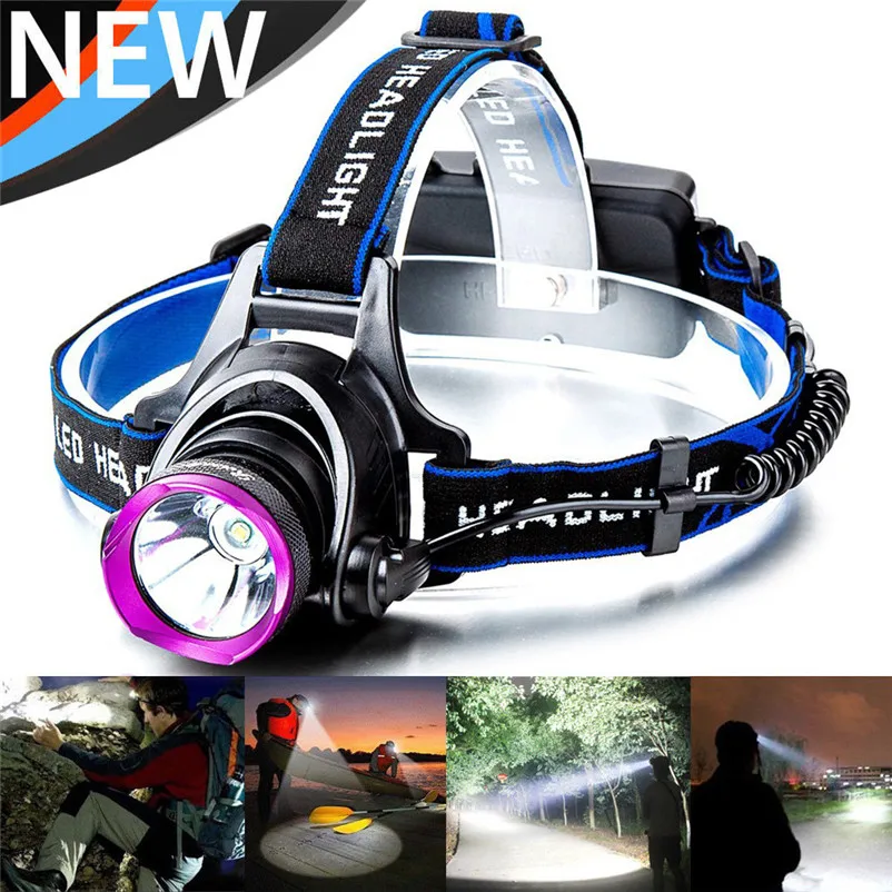 10000LM XM-L Bike light T6 LED rechargeable Headlamp Tactical Headlight Flashlight Head Lamp light led bike night Cycling #4S03 (2)