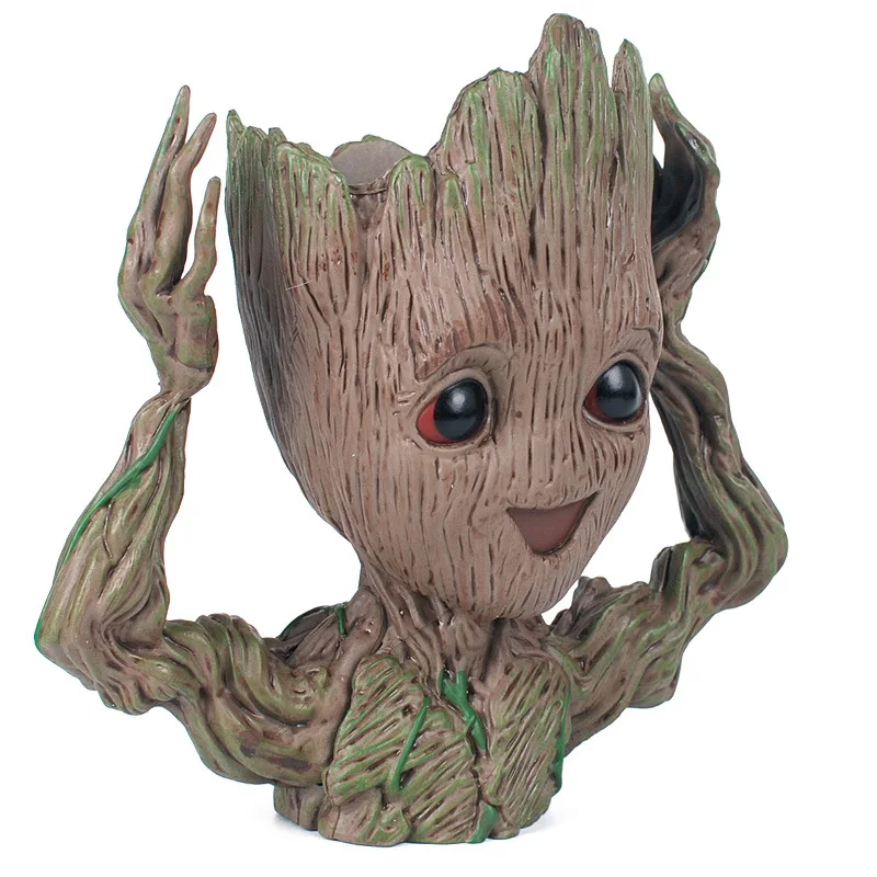 

Tree Man Baby Anime Action Figure Dolls Penholder Guardians of The Galaxy Model Hero Pen Pot and Flower Pot Toy Groot Christmas