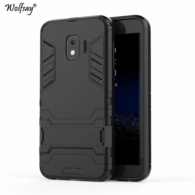 Cover For Samsung Galaxy J2 Core Case For Samsung J2 Core Tpu Pc Holder  Shockproof Back Case For Funda Samsung Galaxy J2 Core - Mobile Phone Cases  & Covers - AliExpress