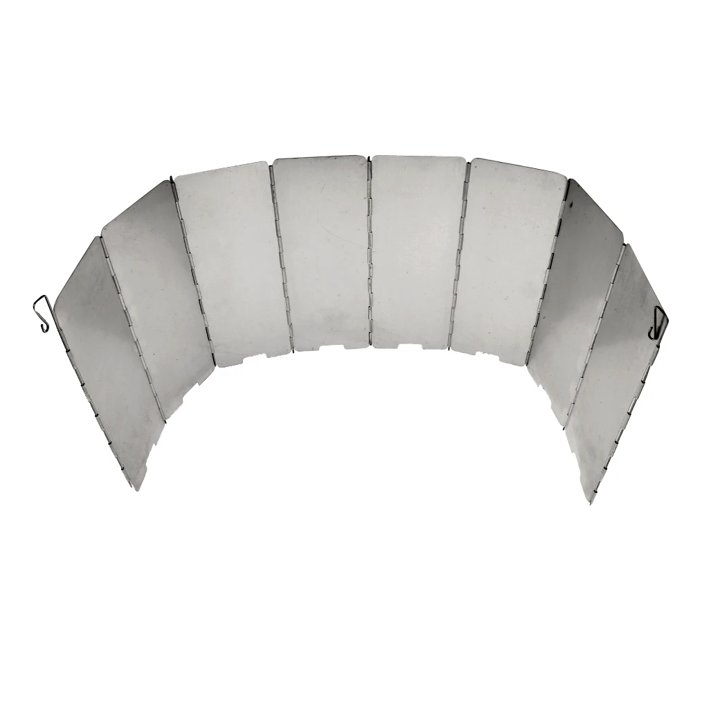 8 Plates Foldable Outdoor Cooking Cooker Picnic Gas Stove Wind Shield Screen Deflector Stove Burner Windbreaks