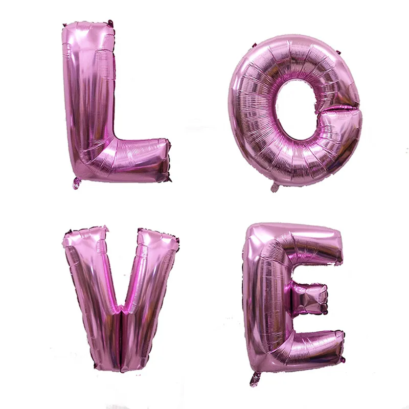 

40 inch Happy Birthday Letters Balloons Party Decoration Wedding Foil Inflatable Name Balloons Globos Baloes Air Balloon globos
