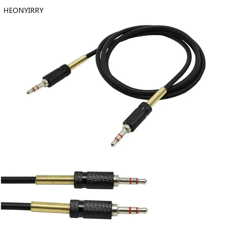 Kopen 3.5mm Jack Audio Kabel Jack 3.5 Male naar Mannelijke Metalen Audio Aux Kabel Voor iPhone Auto Hoofdtelefoon Luidsprekerkabel lijn Aux Cord MP3