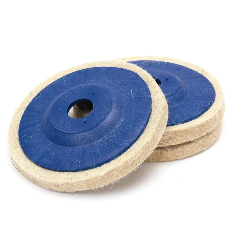 New 3pcs 4 Inch Wool Polishing Pads Buffing Angle Grinder Wheel Felt Polishing Disc Pad Set 100mm angle-grinder-polishing-pad : image New 3pcs 4 Inch Wool Polishing Pads Buffing Angle Grinder Wheel Felt Polishing Disc Pad Set 100mm angle-grinder-polishing-pad