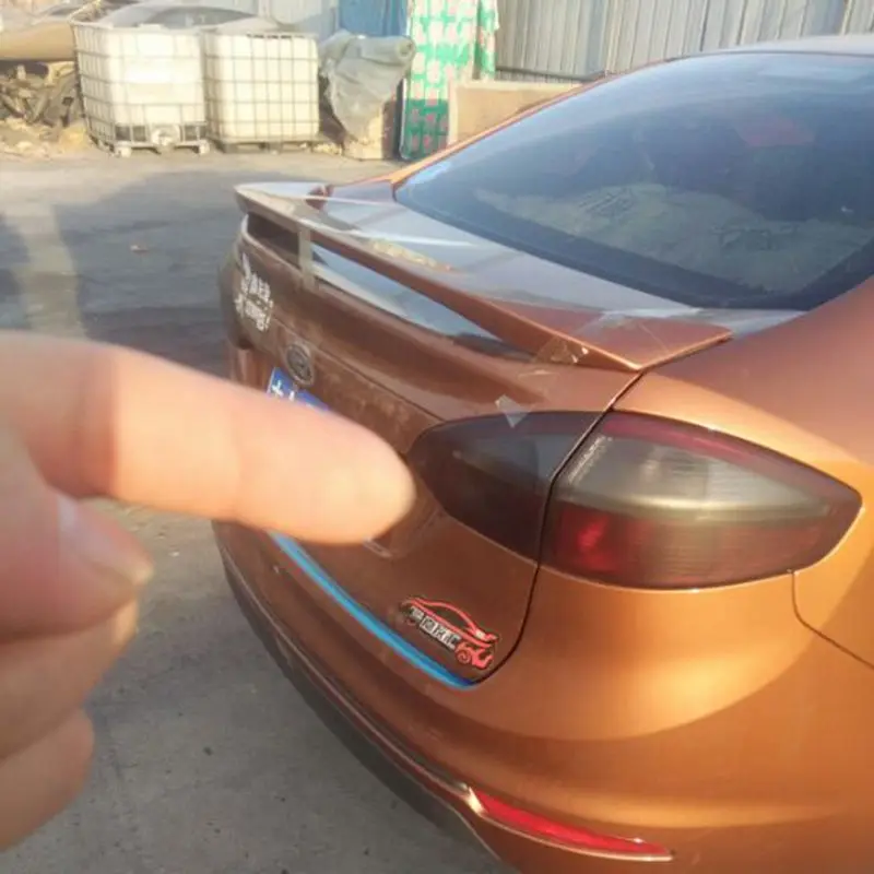 Автомобильный Стайлинг для Ford Fiesta Sedan 4 двери 2009 2016 АБС пластик Неокрашенный