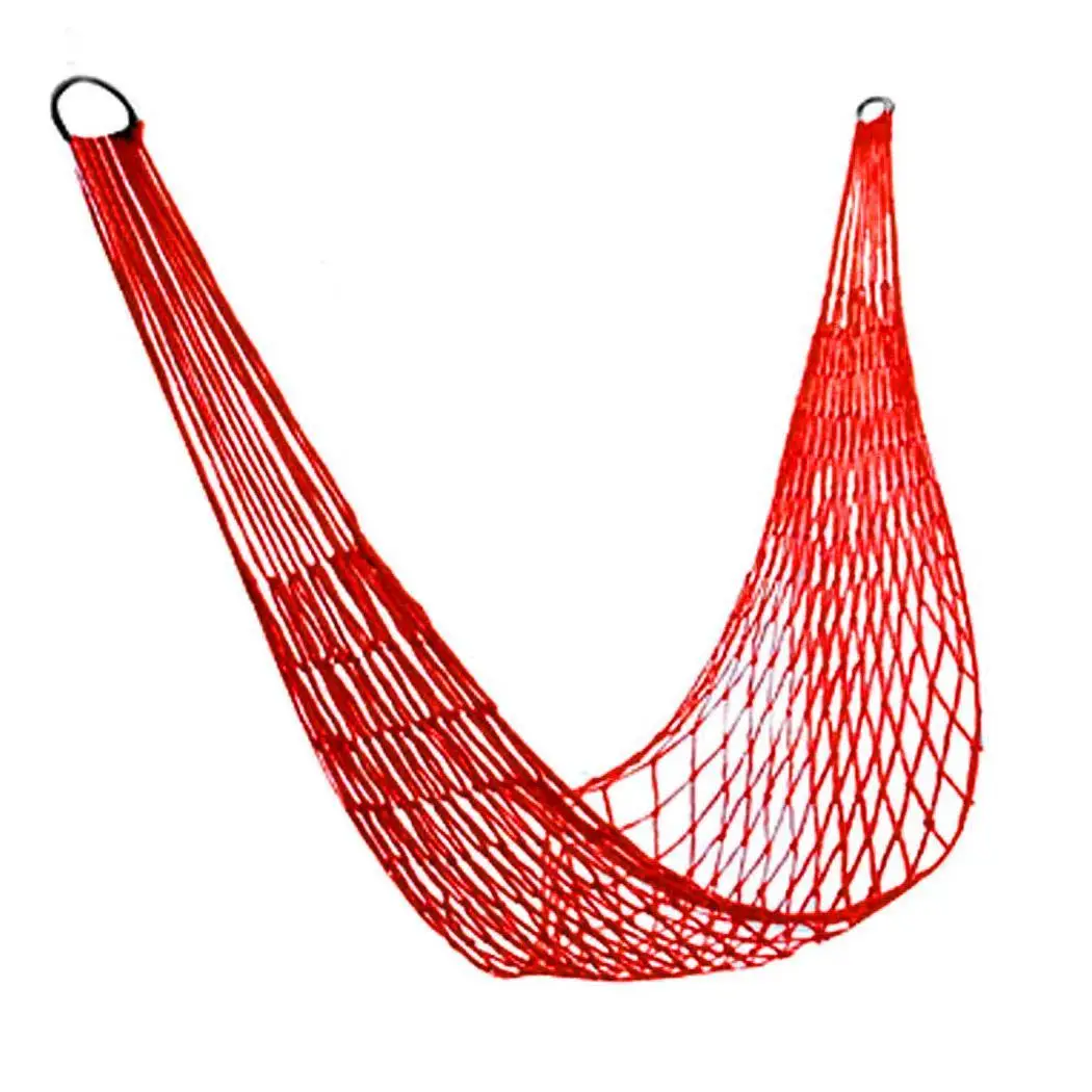 

Portable Mesh Nylon Hanging Hammock Outdoor Camping Home, Park, Travel, Outdoor, etc Tree Hiking Travel