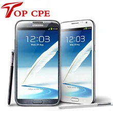 Original samsung Galaxy Note II 2 N7100 EU version Refurbished N7105 8.0MP kamera GPS Android 4.1 telefon WIFI Freies verschiffen