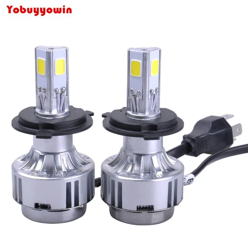 LED Headlight Conversion Kit H4 / 9003 72w 6600lm 6000K Cool White 3