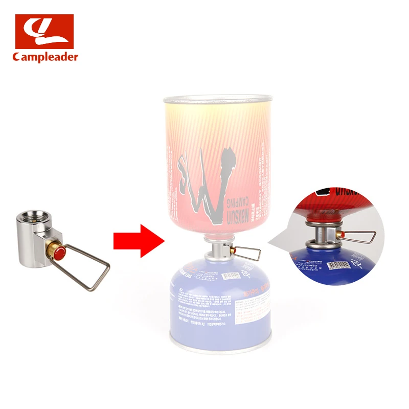 

Outdoor Gas Cylinder Inflation Valve Flat Gas Tank Mutual Charge Adapter Camping Stove Accessories CL324
