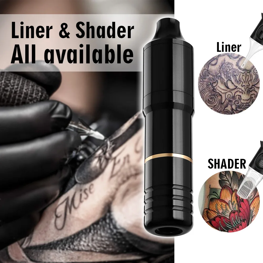 

microblading Pen Rotary Tattoo Machine liner shader tattoo gun eyeliner lip tattoo pen for beauty salon black red