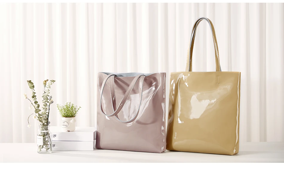 patente crossbody sacos de alta qualidade senhoras totes menina
